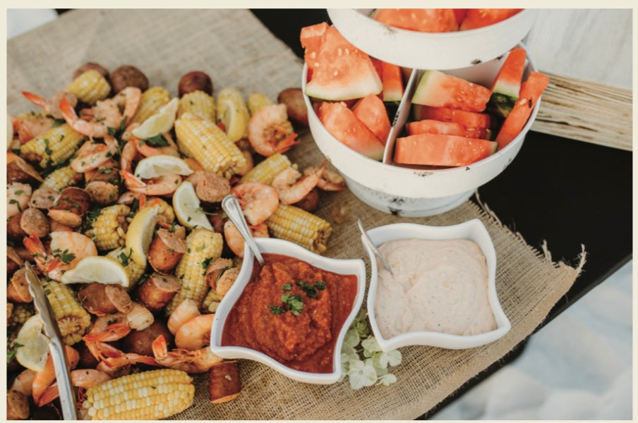 Low Country Boil with Shrimp & Andouille for 10